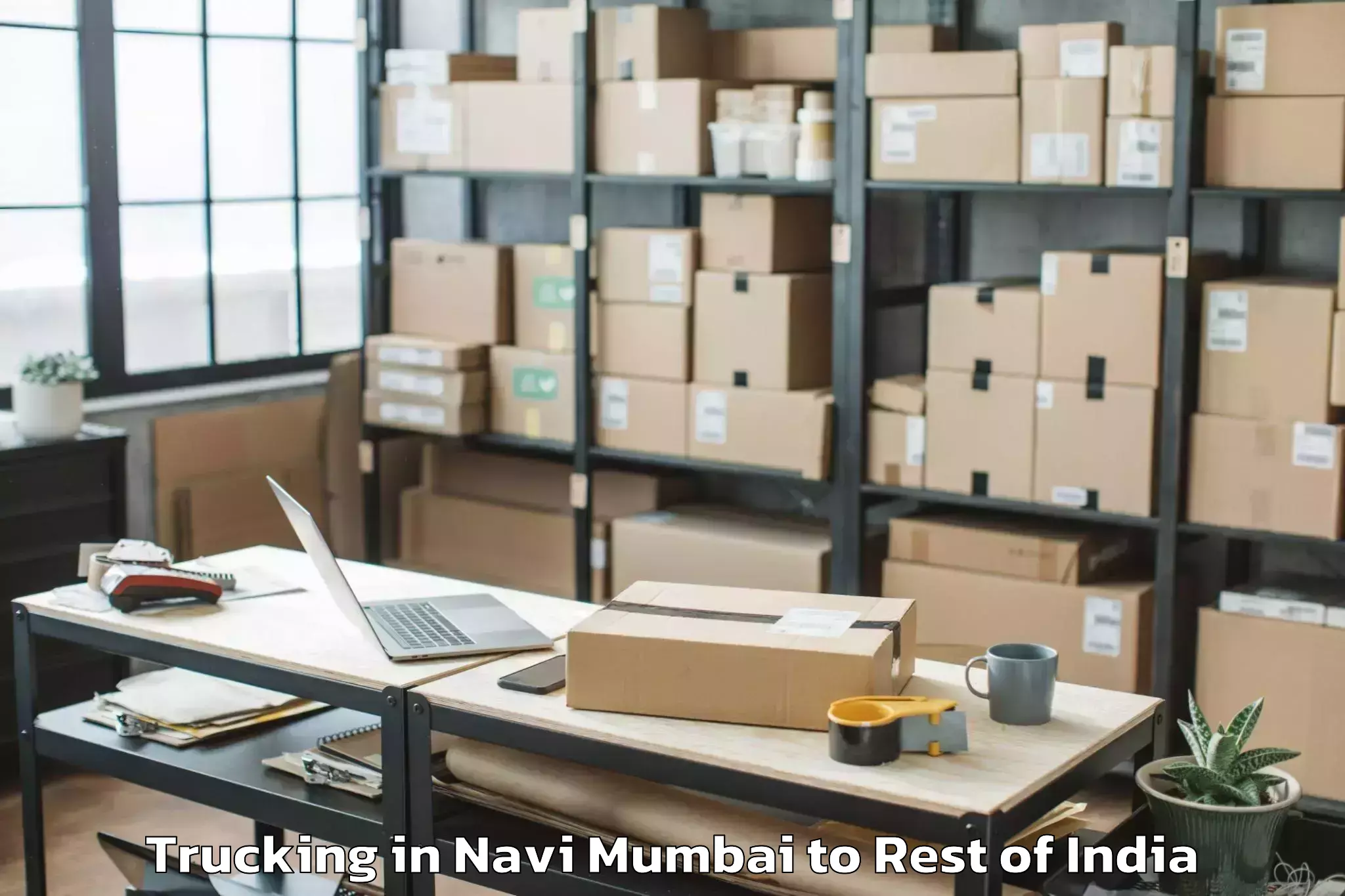 Professional Navi Mumbai to Shupiyan Trucking